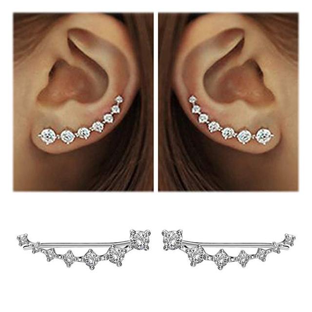 BowLift | Glamour | Shiny Zircon 925 Sterling Silver Earring