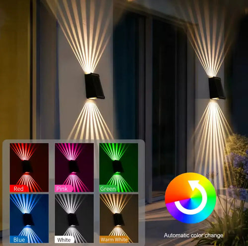 BowLift | RGB Solar Wall Light – Four-Sided Ambient Lighting