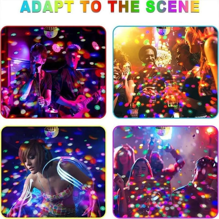 BowLift | Rotating LED Party Light Bulb | RGB Color Display | Disco Strobe Effect