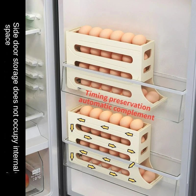 BowLift | Egg storage box with large capacity and roll design for 30 eggs