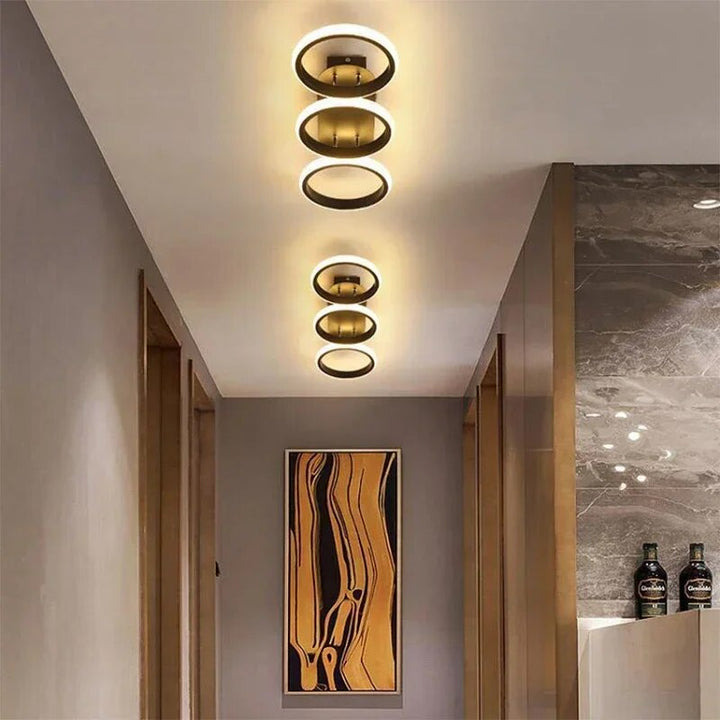 Modern LED Ring Chandelier – Minimalist Ceiling Light for Living Room and Dining Area | Bowlift