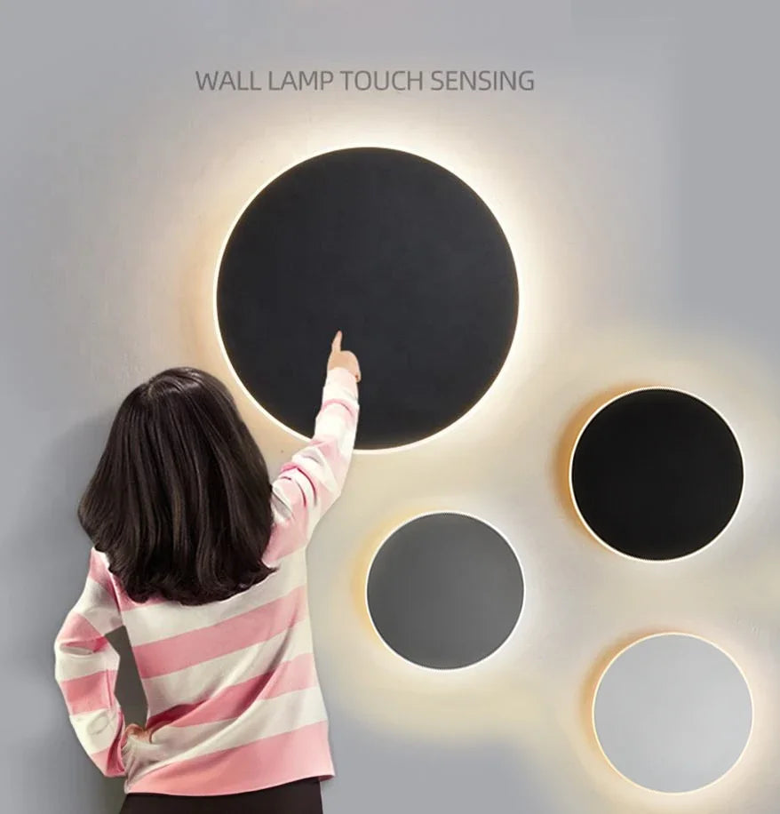 BowLift | Lumeo LED Wall Lamp Round – Dimmable, 20/30 cm – Touch & Sensor Control