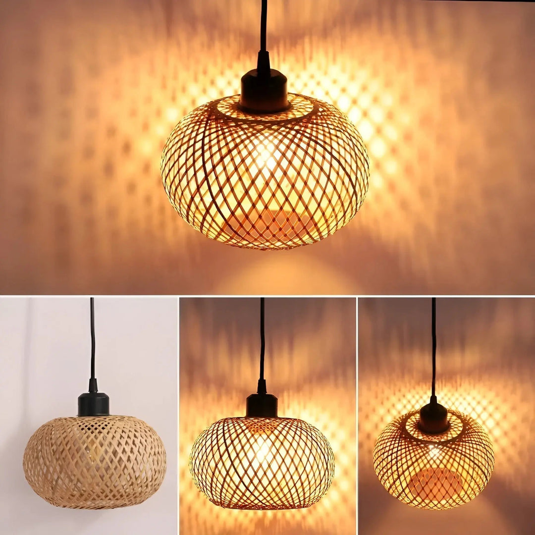 BowLift | Elegant Rattan Pendant Light: Luxury Lighting for Any Space