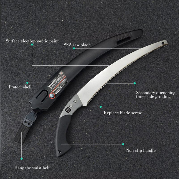 Razor Sharp Curved Garden Pruning Saw | Bowlift