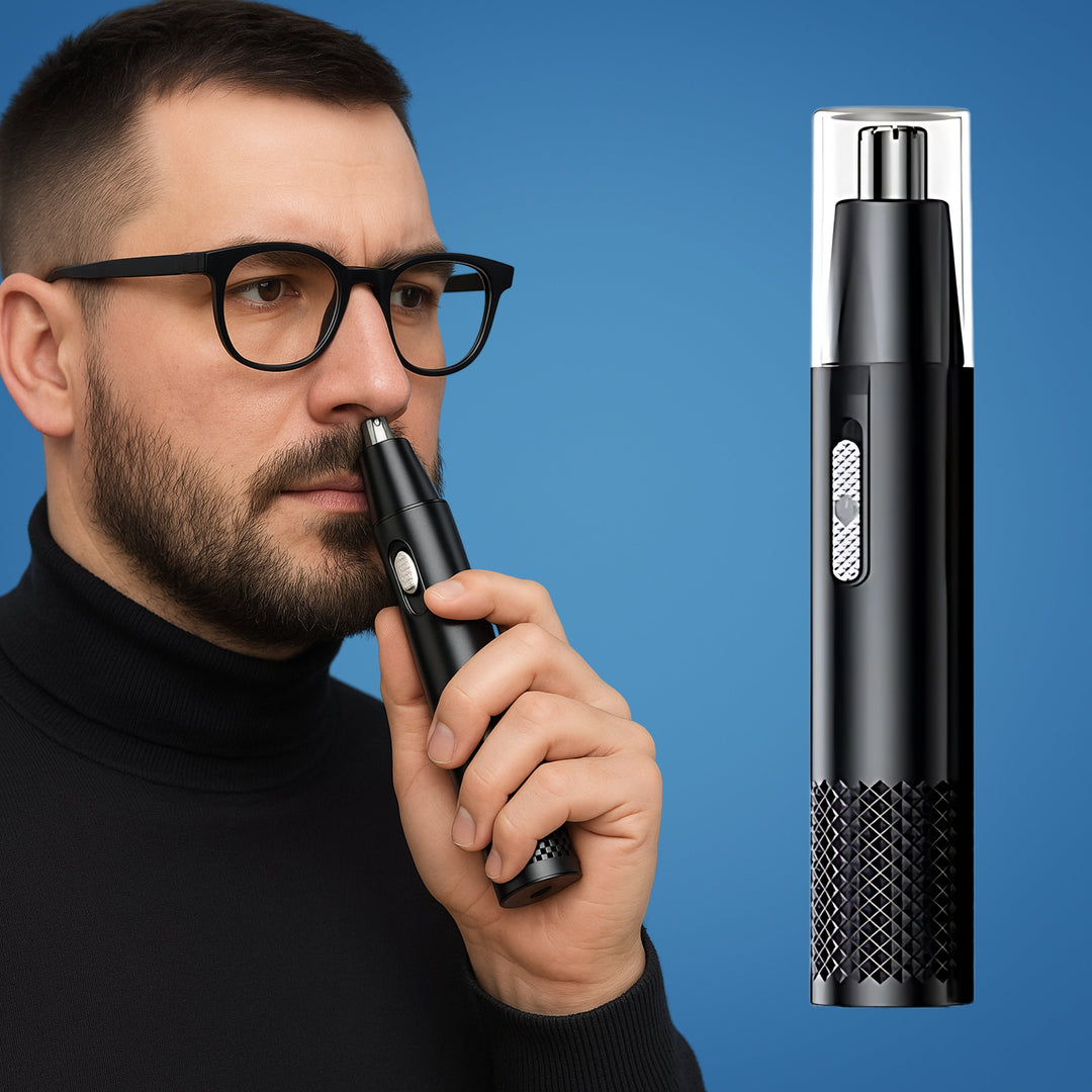 BowLift | Rechargeable Nose Hair Trimmer | Cordless, Safe Blades & Portable Design for Men and Women
