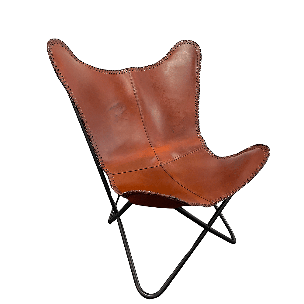 Bat chair made of real leather (available in different colors) | Bowlift