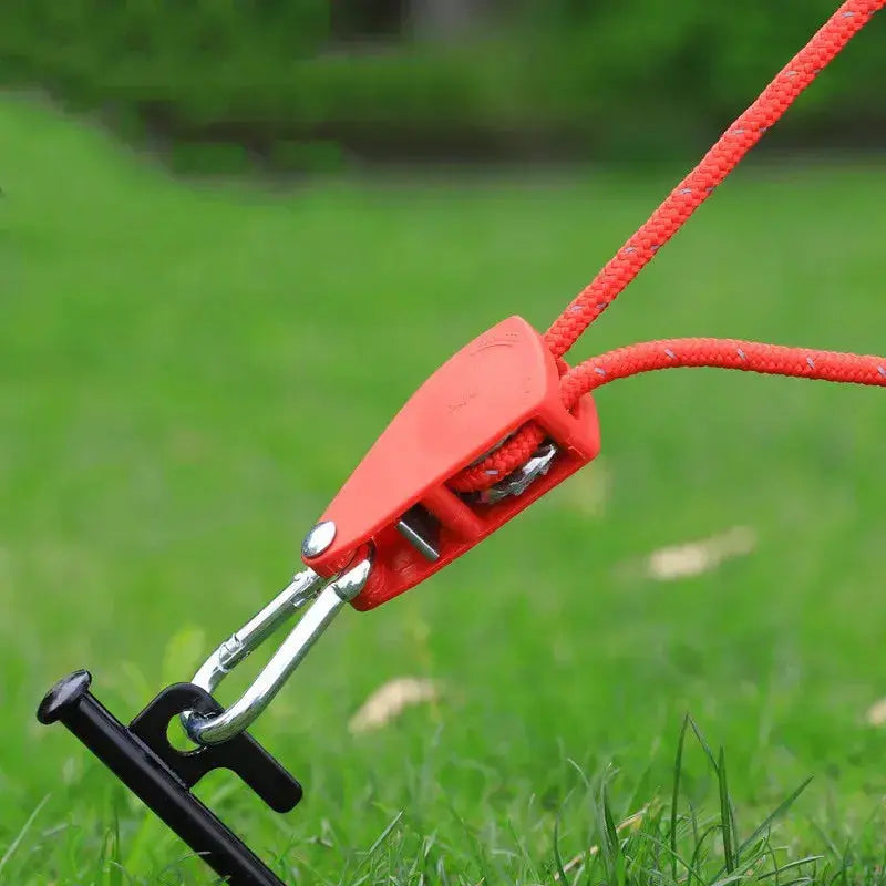 BowLift | Reflective Outdoor Rope Set – With Carabiner, Hooks & Tensioner for Tent & Camping (4 Pieces)