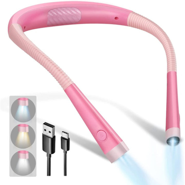 BowLift | Adjustable LED neck light with battery – Ergonomic reading light