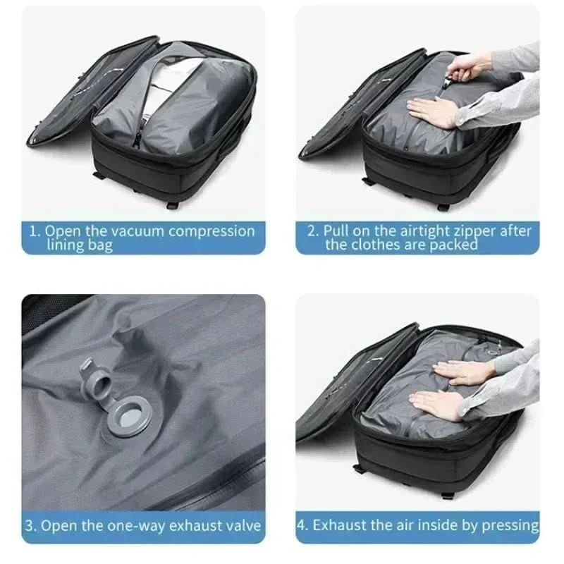 BowLift | Compressible laptop backpack for travelling