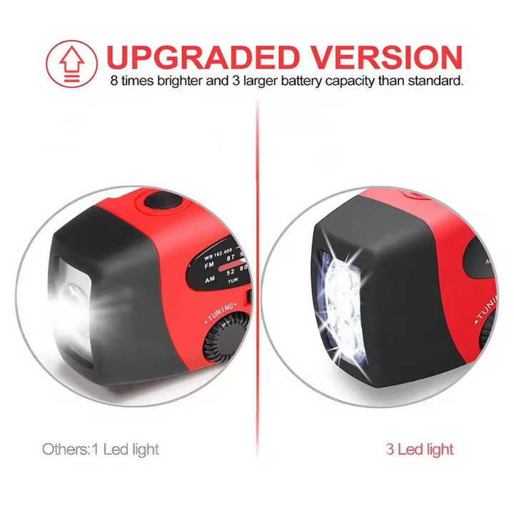 BowLift | Emergency Radio | Solar Hand Crank Power Hub for Camping