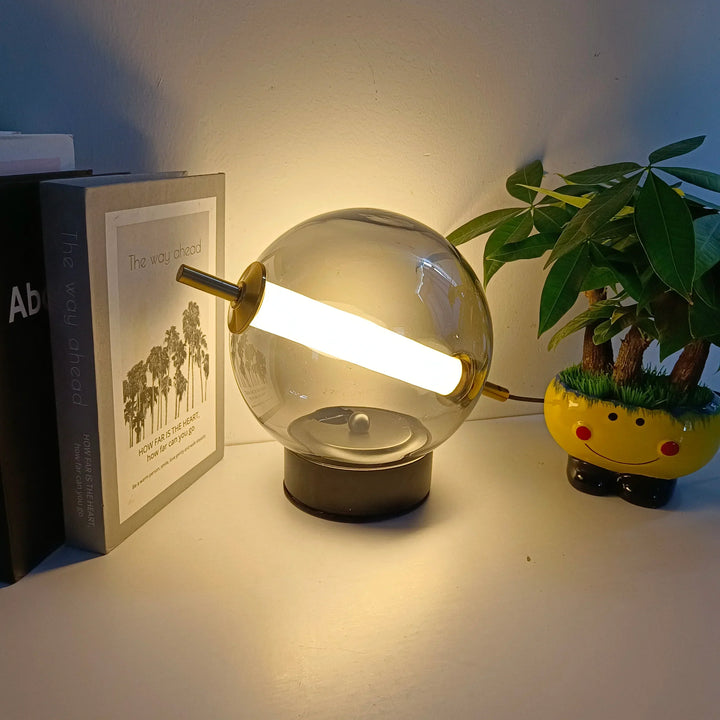 BowLift | Retro Glass Table Lamp with Warm Glow - Timeless Elegance