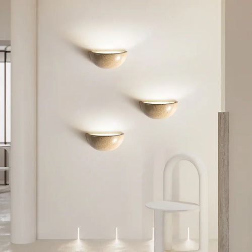 Stein Wall Light – Elegant LED Wall Lamp made of Natural Stone for Living Room and Bedroom | Bowlift