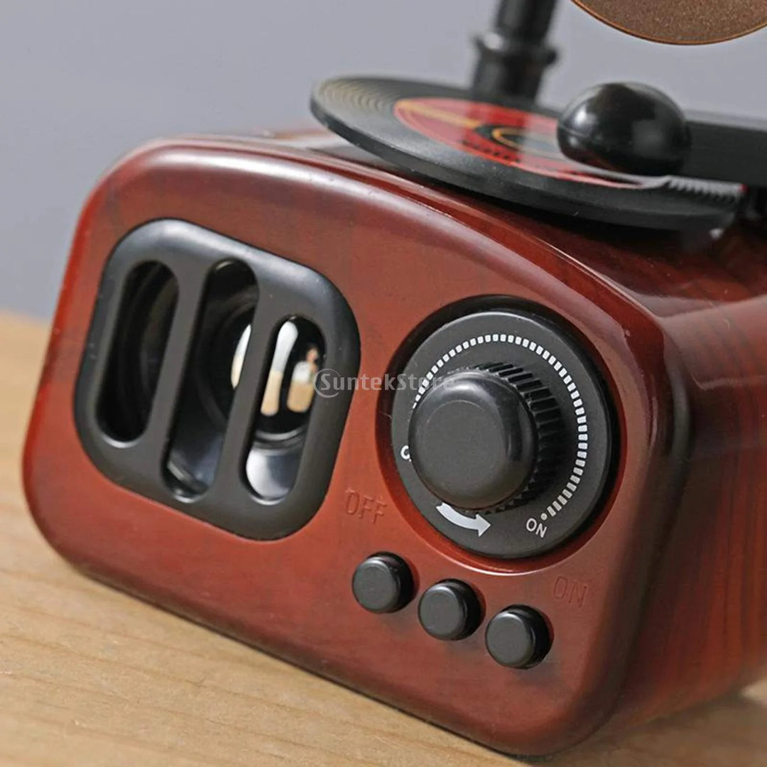 Retro Phonograph Music Box Bowlift