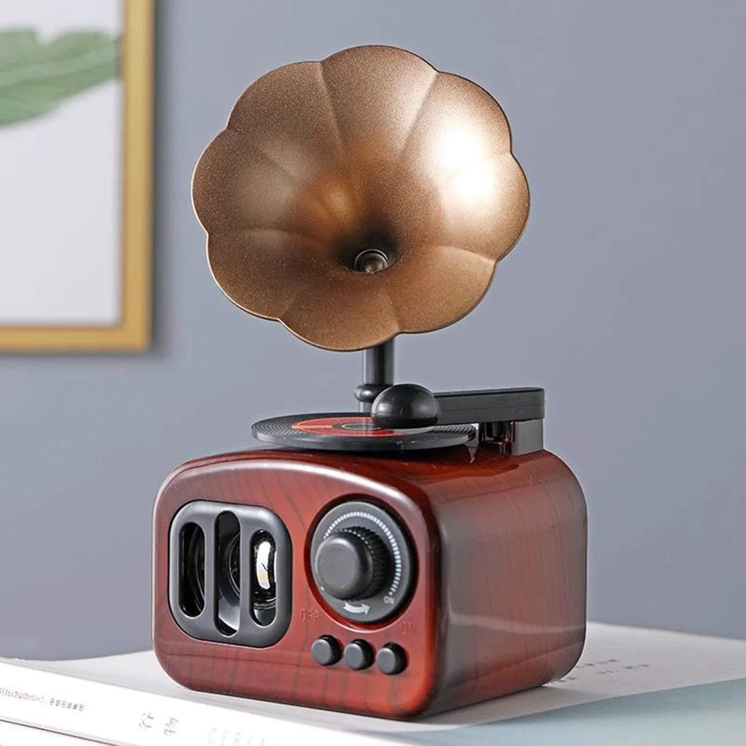Retro Phonograph Music Box Bowlift