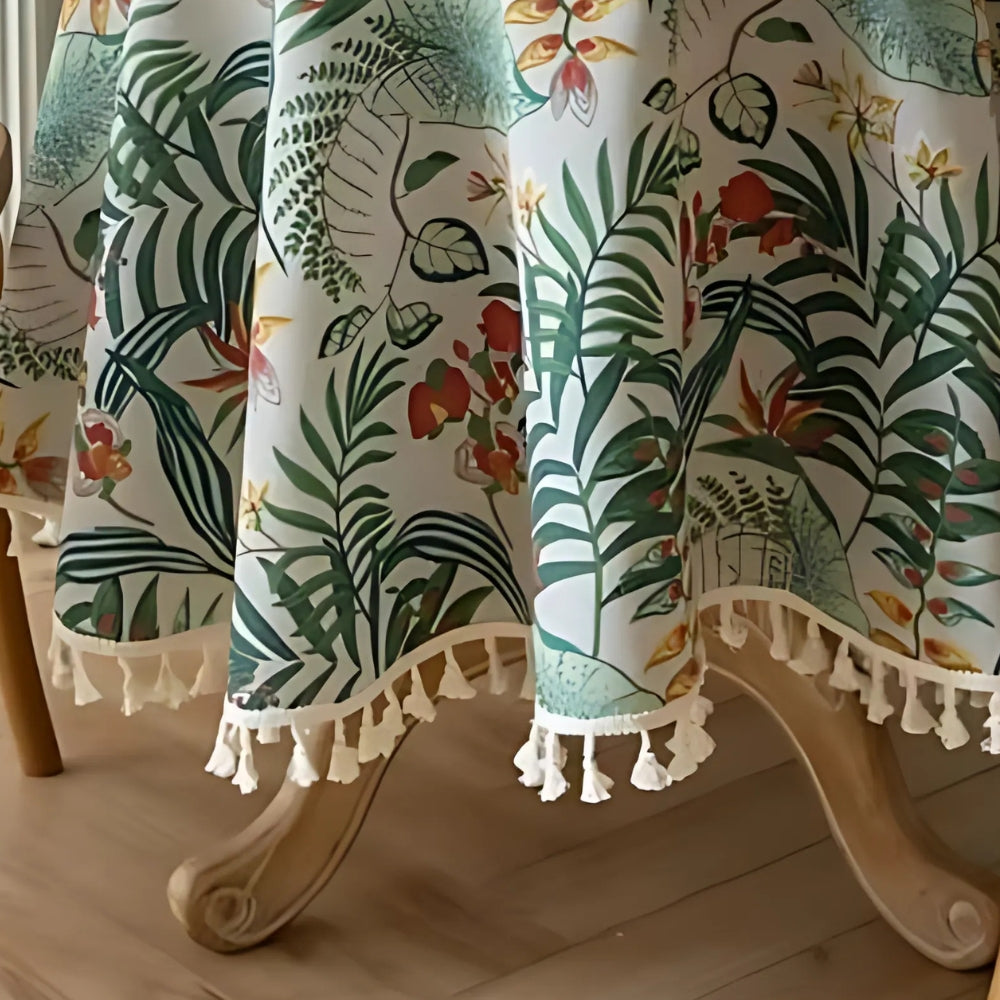 BowLift | Retro Floral Round Table Cloth