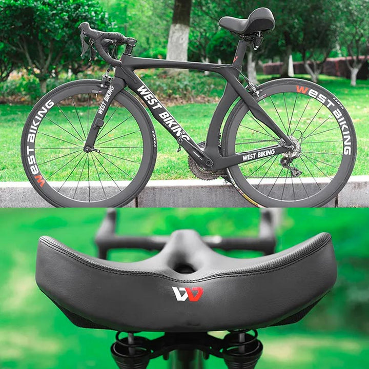 RidEase comfortable, ergonomically shaped bike saddle | Bowlift