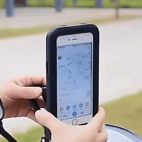 BowLift | SafeRide Waterproof Smartphone Holder – 360° Rotating for Bike and Rain Weather