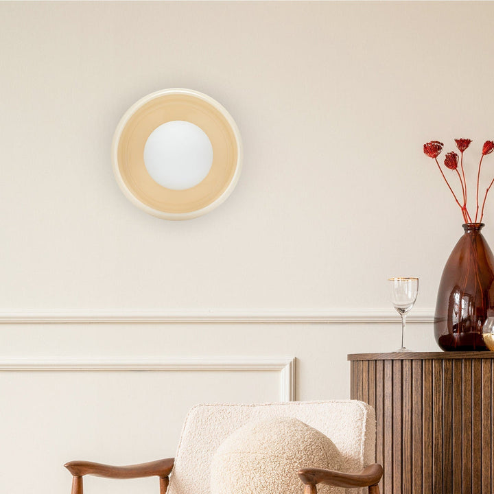 Round Ceramic Wall Lamp - Circo | Bowlift