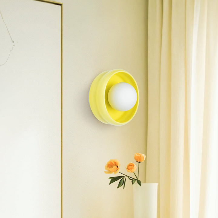 Round Ceramic Wall Lamp - Circo | Bowlift