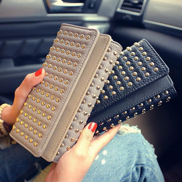 Women PU Leather Fashion Long Clutch Vintage | Bowlift
