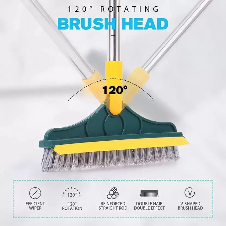 BowLift | Robust Floor Cleaning Brush with Long Handle – Effortlessly Deep Clean