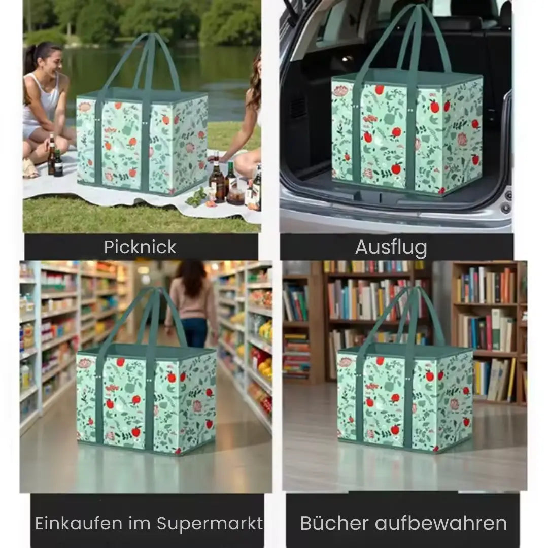 BowLift | Robust & foldable shopping bag with XL volume (3 pieces)