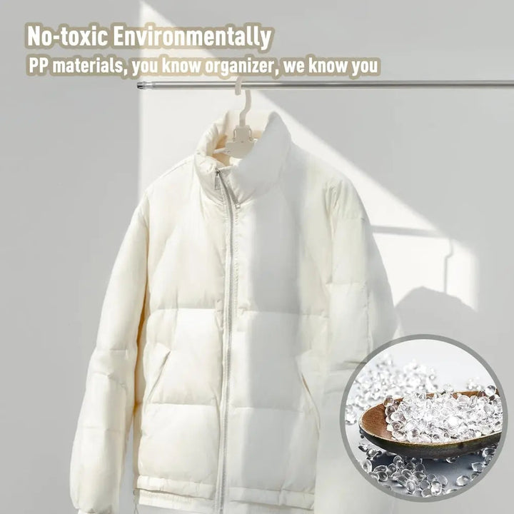 BowLift | Robust foldable clothes hanger with one-button function and crease pRedection
