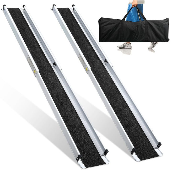 2x Wheelchair Ramp Aluminum Loading Ramp up to 300 kg | Bowlift