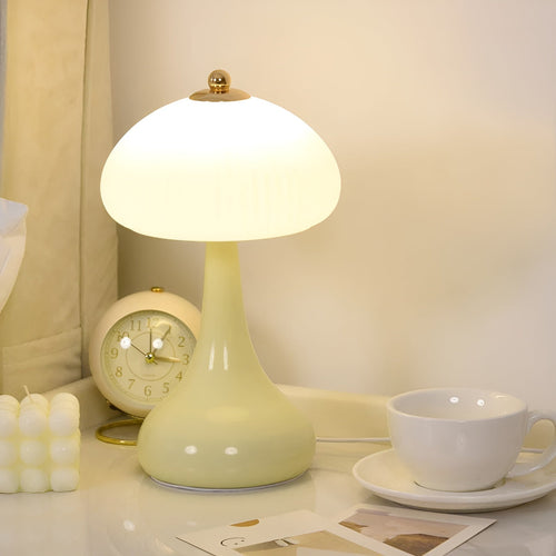 BowLift | Eleganza Luxe Table Lamp – Timeless Mushroom Shape with LED Dimming Function in Soft Colors