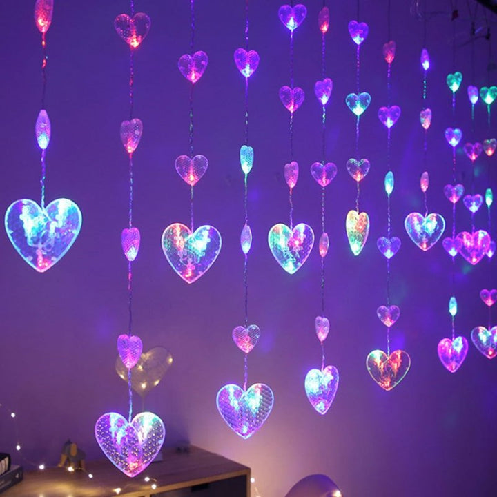 BowLift | Romantic Heart-Shaped LED String Lights for Atmospheric Decoration – 3 Meters Warm White