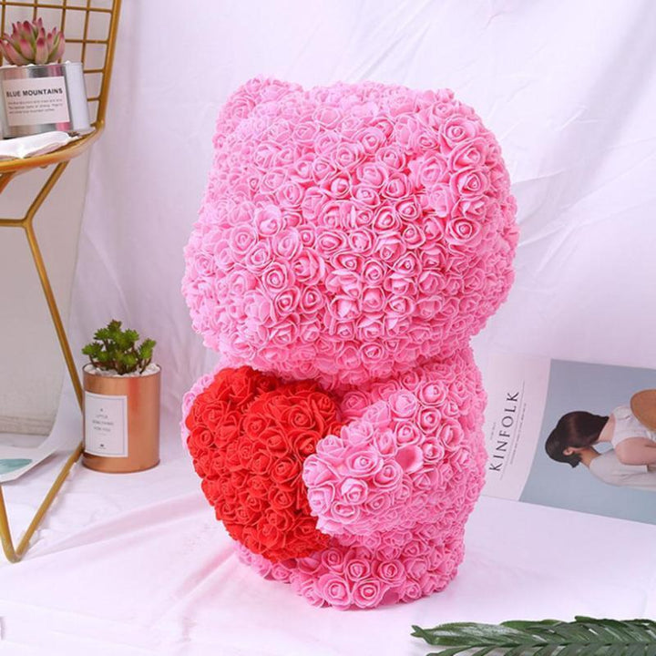 Rose Bear with Heart | Bowlift