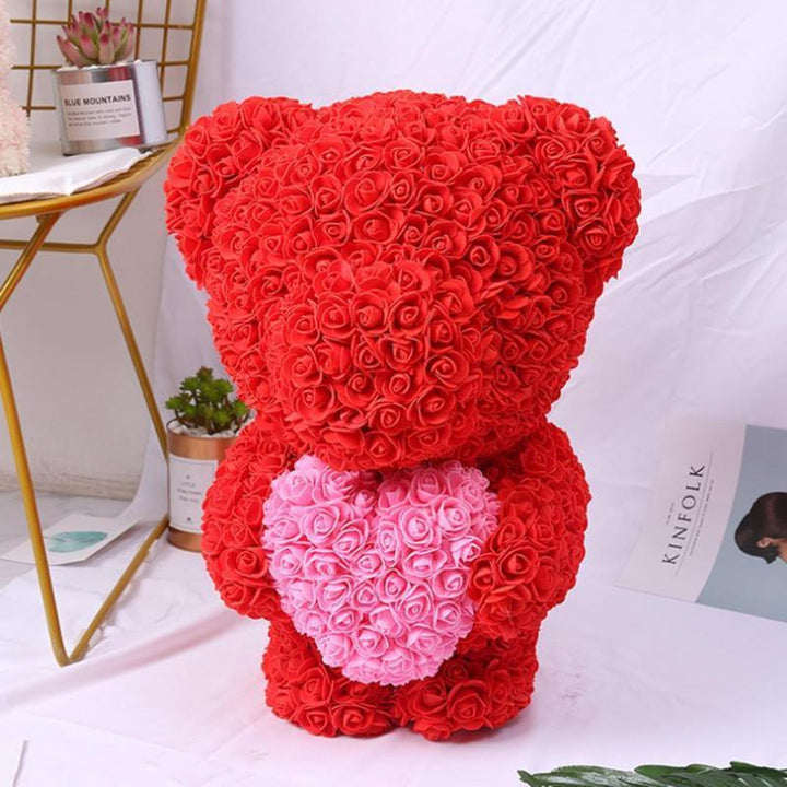 Rose Bear with Heart | Bowlift
