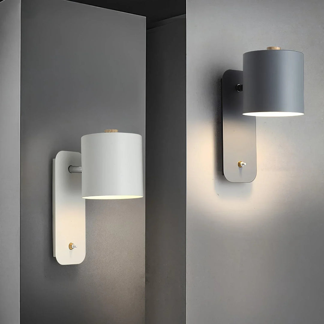BowLift | Cylindrical Wall Lamp with Plug