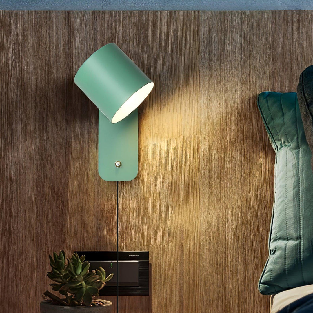 BowLift | Lunara | Cylindrical Wall Lamp with Plug-In Cord