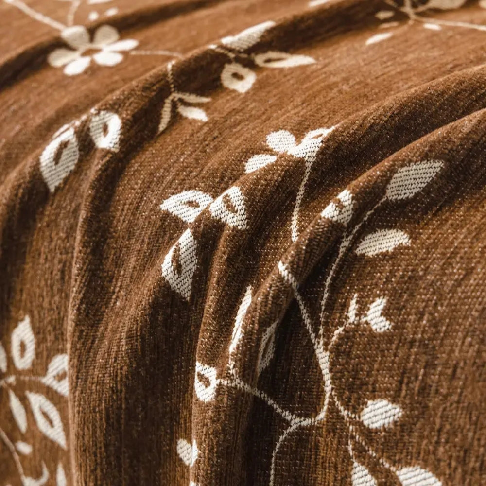 BowLift | Rustic Blossom Ivory Floral Sofa Cover