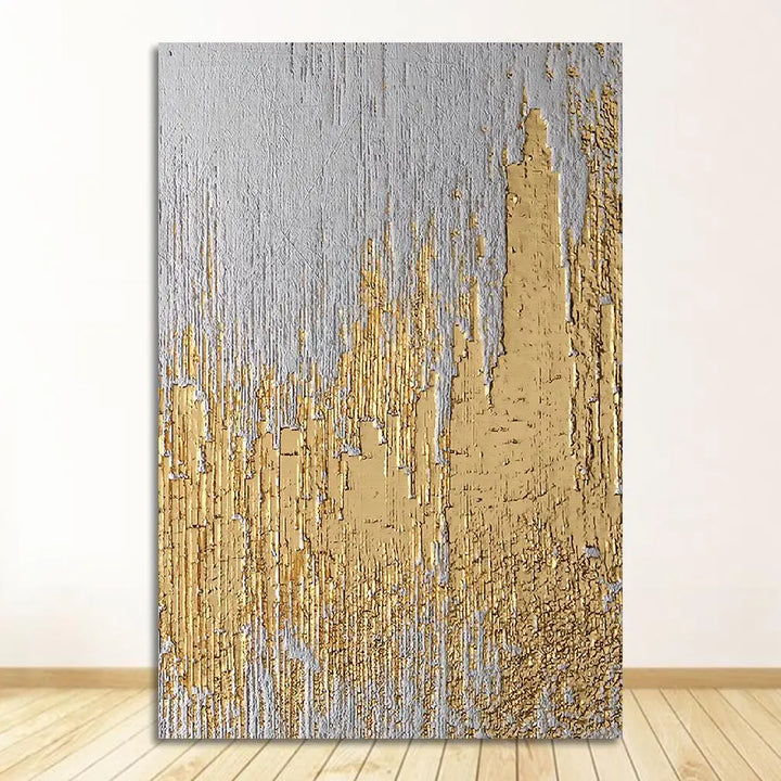 Rustic Golden Grey Black Abstract Wall Art Fine Art Canvas Prints Posters Pictures For Living Room Dining Room Art For Contemporary Interiors | Bowlift