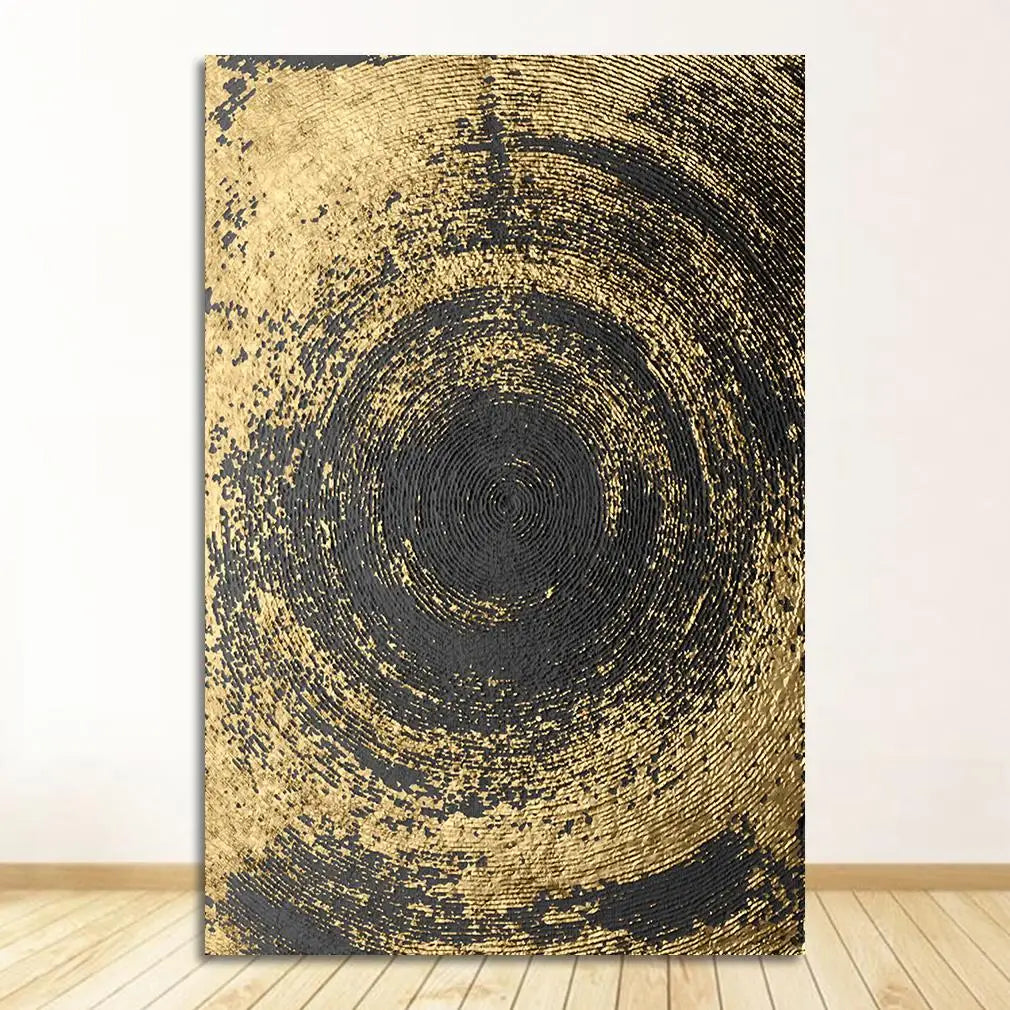 Rustic Golden Grey Black Abstract Wall Art Fine Art Canvas Prints Posters Pictures For Living Room Dining Room Art For Contemporary Interiors | Bowlift