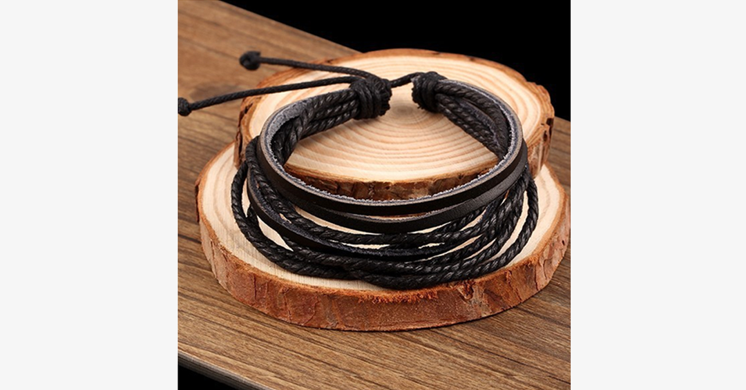 BowLift | Rustic Leather Wrap Bracelet