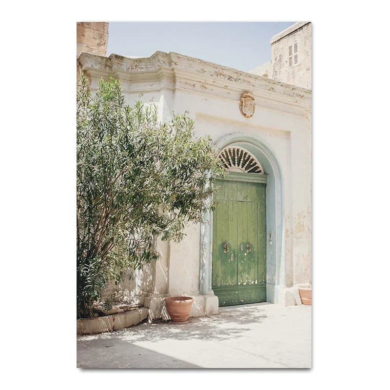 Rustic Villa Lifestyle Wall Art Fine Art Canvas Prints Bohemian Gallery Wall Pictures For Living Room Dining Room Scandinavian Home Decor | Bowlift