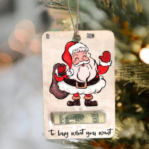 BowLift | Rustic Wooden Christmas Decoration Card Holder for Money Gifts – Sustainable and Reusable, Perfect for Christmas Decorations