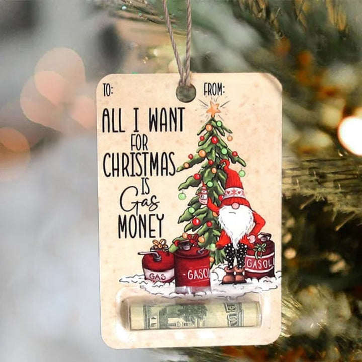BowLift | Rustic Wooden Christmas Decoration Card Holder for Money Gifts – Sustainable and Reusable, Perfect for Christmas Decorations