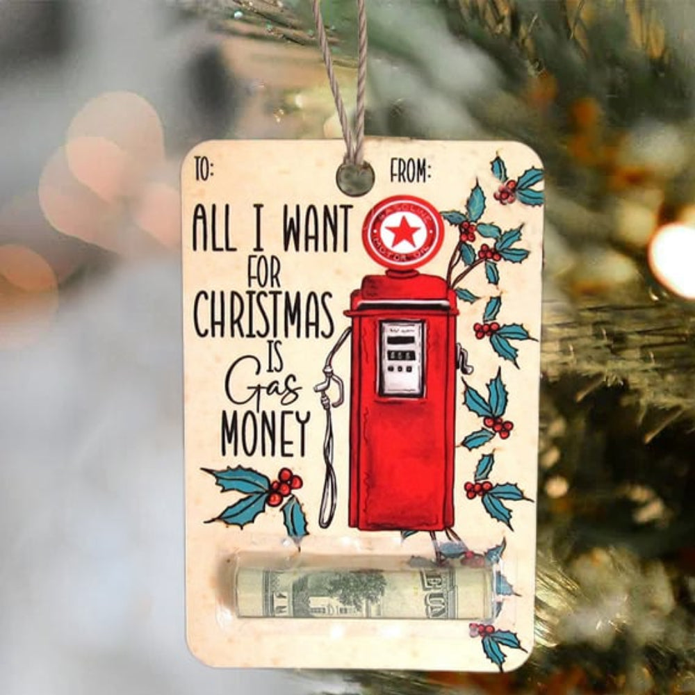 BowLift | Rustic Wooden Christmas Decoration Card Holder for Money Gifts – Sustainable and Reusable, Perfect for Christmas Decorations