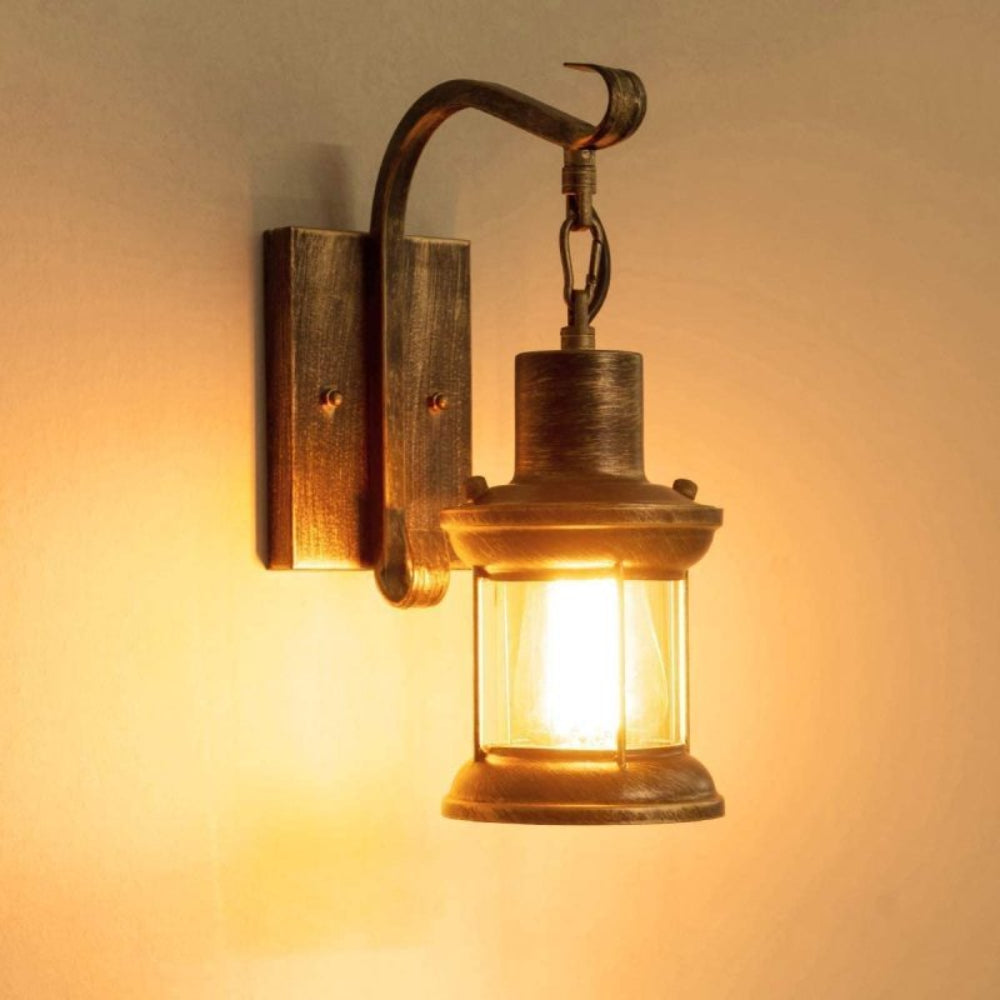 BowLift | Ruston Vintage Wall Light – Industrial Farmhouse Glass Wall Lamp