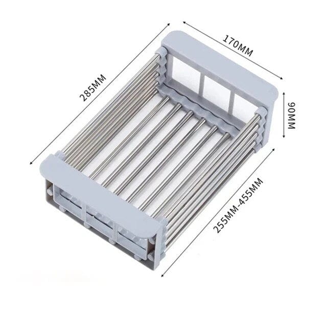 BowLift | Expandable Sink Draining Rack – Space-saving Dish and Vegetable Holder for the Kitchen