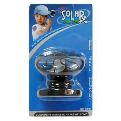 Mini Portable Clip-on Solar Power Cell Travel Cooling Cool Fan(Black) | Bowlift