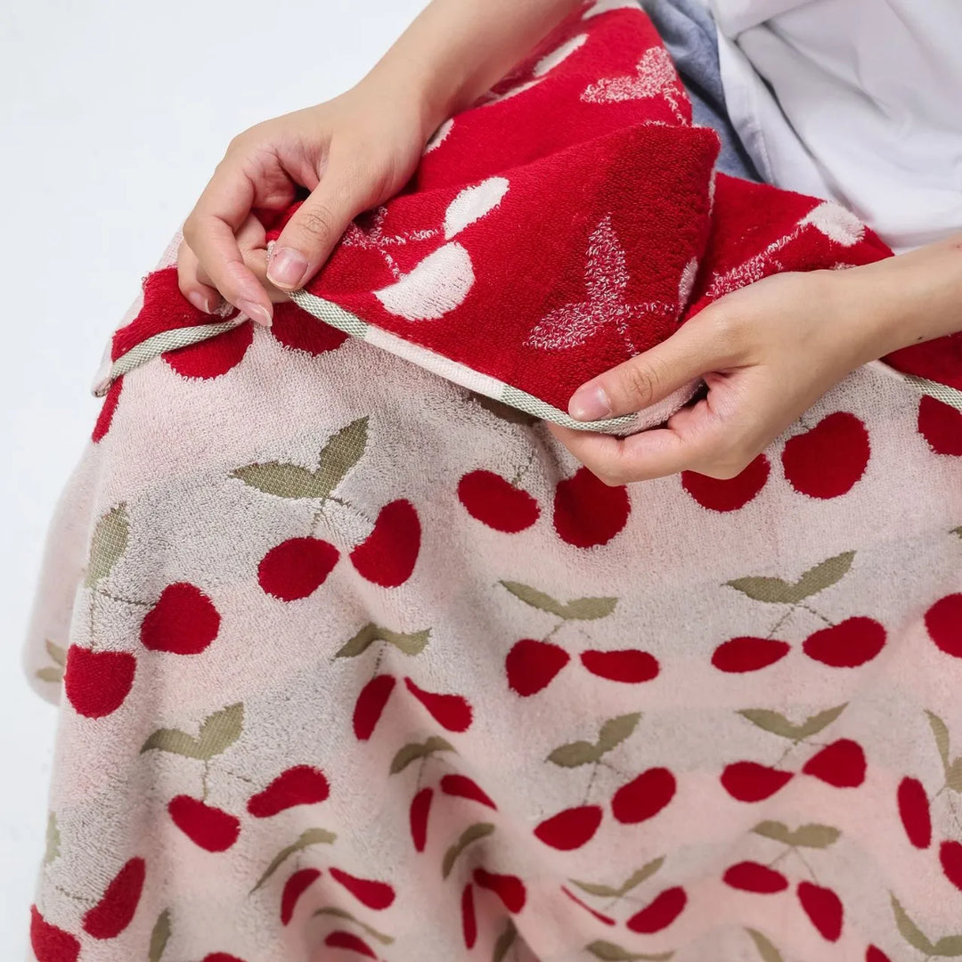 Cherry Cotton Towel | Bowlift