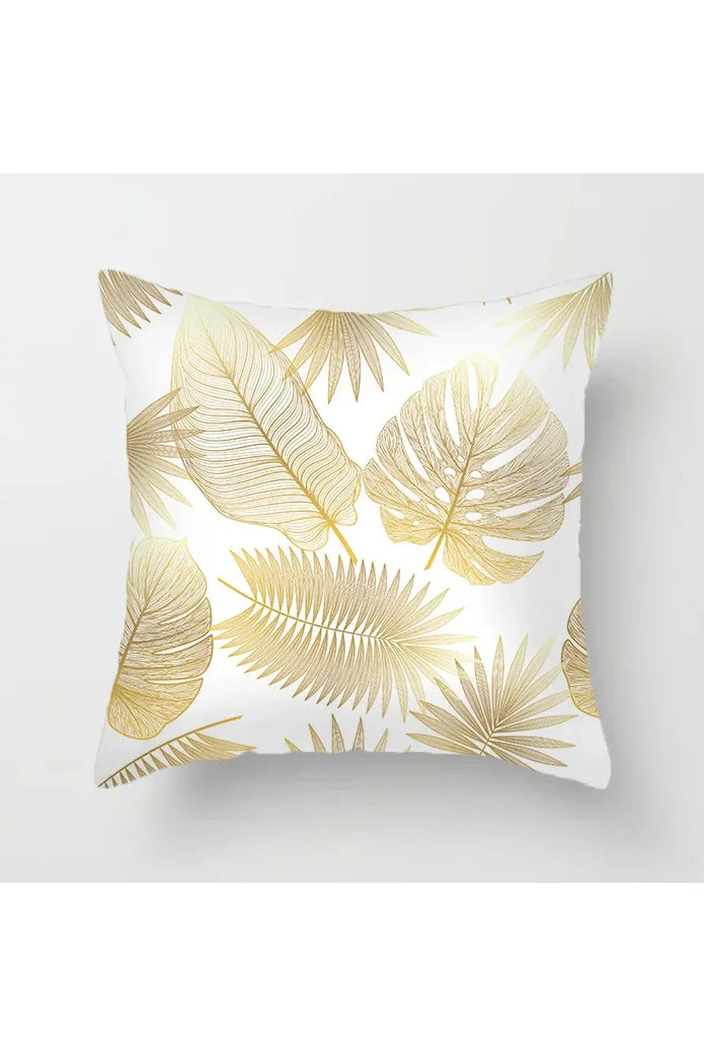 Yellow Leaf Polyester Pillowcase | Bowlift