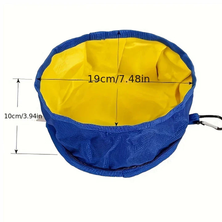 BowLift | Collapsible Bowl Nomadoo FoldBowl | Portable Feeding & Water Bowl for Dogs & Cats | Outdoor Travel Bowl made of Oxford fabric | Ø 19 cm