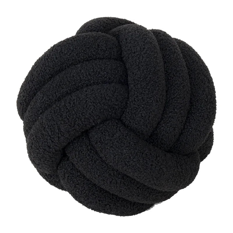 BowLift | Throw Pillow - Cozy - Hand-Knotted Ball - Sheepskin