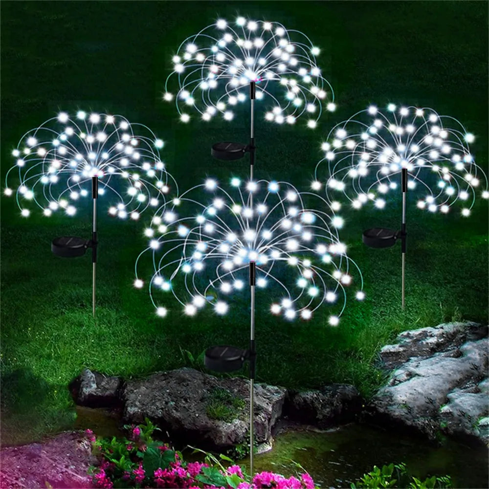 LED Solar Firework Fairy Outdoor Pathway Lights | Bowlift